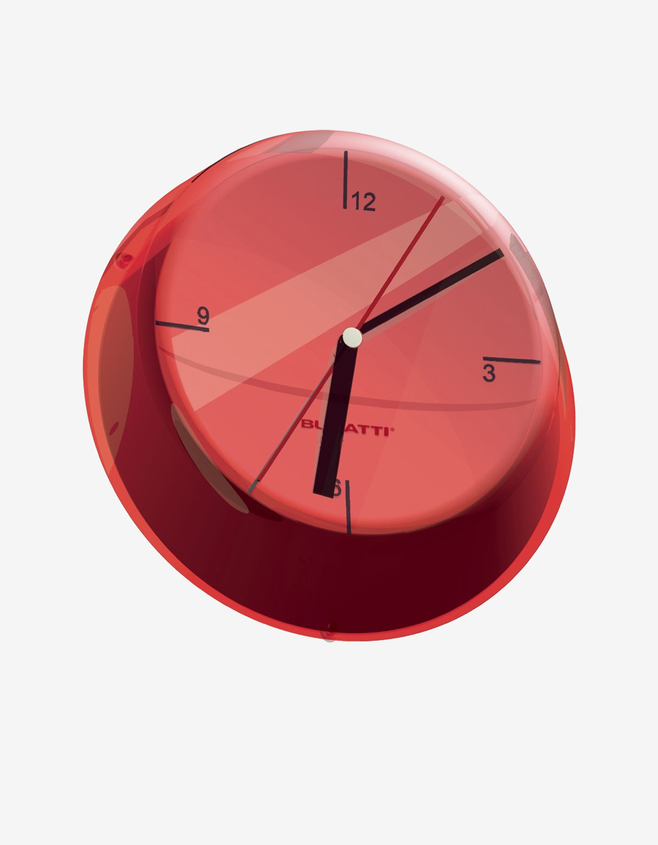 Часы настенные Bugatti Glamour красные